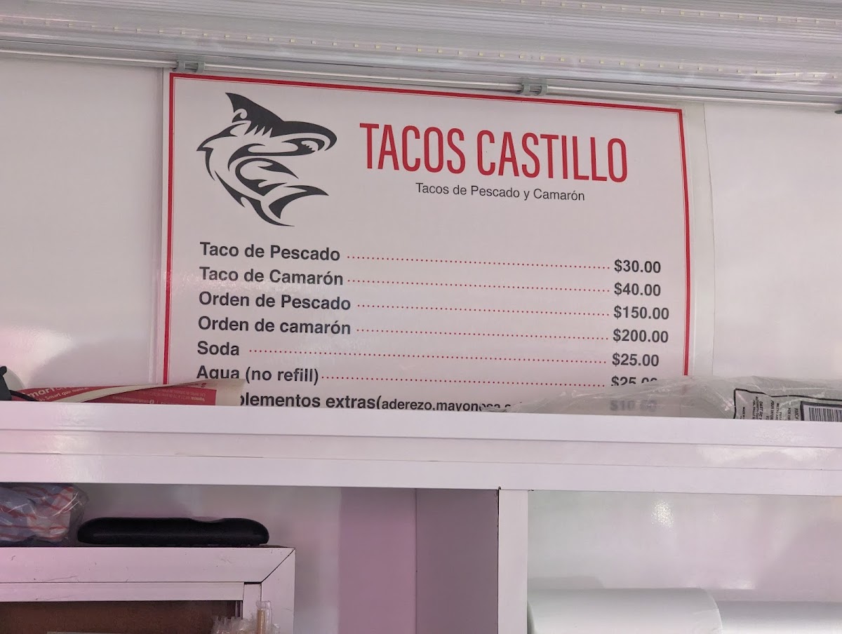 Tacos Castillo Menu - Image 1